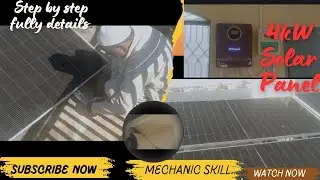 How I Installed a 4kW Solar Power System | Full Mechanical Work