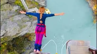 Sri Lankan Girl Bungy Jump
