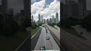 Walking Dead Entering Atlanta, Georgia - Jackson Street Bridge