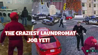 Peanut, CG, X, And Zaceed Have The Craziest Laundromat Job Yet In NoPixel 4.0!! | GTA