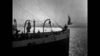 Troop Ships For The Philippines (1898 Original Black & White Film)