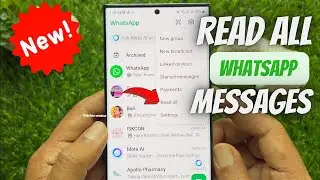 How to Mark all chats as read in one action on WhatsApp || whatsapp new update 2024