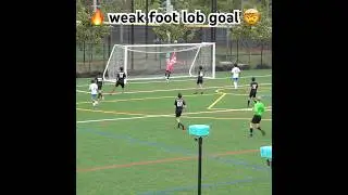 🔥 U14 weak foot lob goal 🤯 #soccer #goals #mlsnext #u14