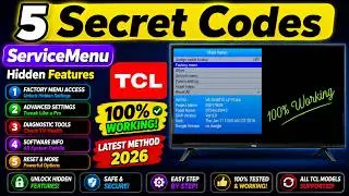 5 TCL Tv Secret Codes to Open Service Menu and Hidden Features