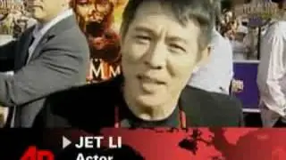 Fraser Vs. Jet Li at 'Mummy' Premiere in LA