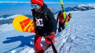Speed Snowboarding with Expert Skiers at Gulmarg | Unbelievable View | EP 7  #snow #winters #sports