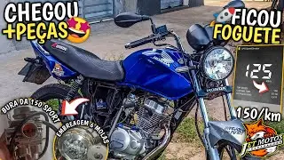 🔥 COLOQUEI CARBURADOR DE 150 SPORT E EMBREAGEM PREPARADA NA 150 2MM (Teste no final)