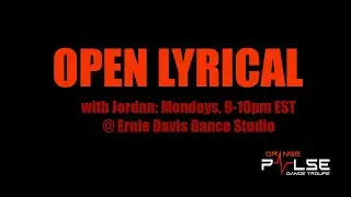 Open Lyrical with Jordan - Fall 2021 Choreographer Showcase