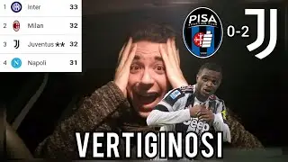 HO LE VERTIGINI! NON VI AZZARDATE A MONTARVI LA TESTA! Pisa Juventus 0-2