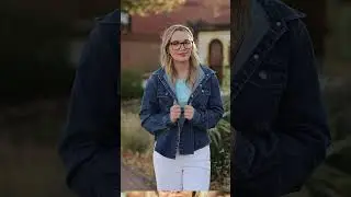 Dark Wash Denim Button Down Jacket