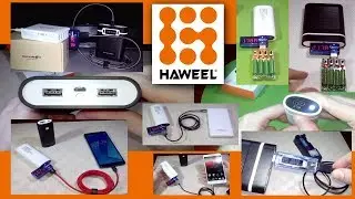 Haweel DIY 18650 Power Banks Unboxing and Testing on many USB devices