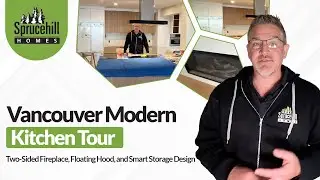 Vancouver Modern Kitchen Tour: Two-Sided Fireplace, Floating Hood, and Smart Storage Design