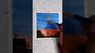 Light City Painting    #arts #painting #youtubeshorts #shorts
