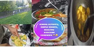 Mix : school summer activity |healthy avacado sandwich | simple dinner dhaniya ki chatni mei