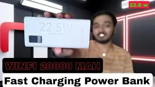 WINGFI 20000 MAH POWERBANK 🔋// FAST CHARGING POWERBANK 22.5 W// FULL UNBOXING AND REVIEW 🔥