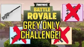 (GREY ONLY CHALLENGE!) FORTNITE LIVE!