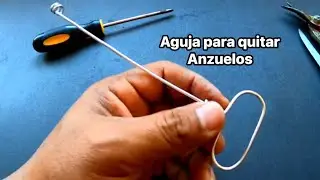 ✅Cómo hacer una aguja!! para quitar los anzuelos a tus pescados👉🐟🐠