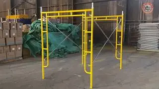 Door scaffolding assembly method