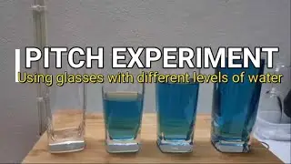 SCIENCE EXPERIMENT PITCH- using glasses filled with different levels of water #science #experiment