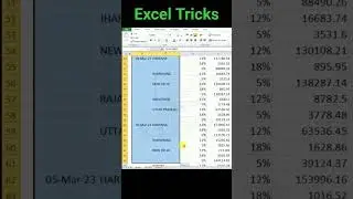 Fill Blank Cells in Excel With Value from Above | Excel Magic Trick #shorts