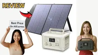 Review ALLPOWERS R600 Portable Power Station Solar Panel 100W 600W 299Wh LiFePO4 2025