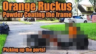Ruckus Powder coat   let&rsquo;s pick it up and see the parts! #orangeruck #ruckus