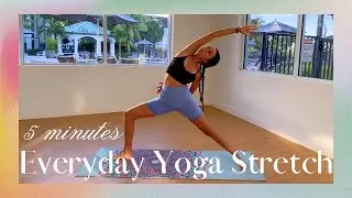 5 MIN EVERYDAY MORNING STRETCH (Beginner Friendly) | Daily Yoga Routine
