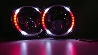 New Updated LED RGB Headlight For Jeep