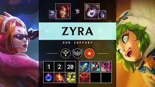 Zyra Support vs Lulu - VN Challenger Patch 25.16