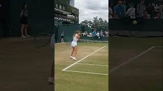 Vendula Valdmannova's Backhand Return Winner #wta #backhand #tennis