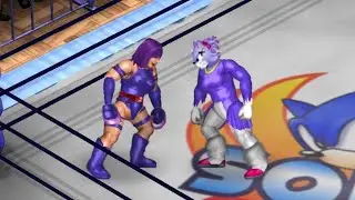 SEGA X Marvel Blaze the Cat vs Psylocke Fantasy Wrestling League