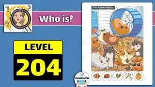 Who is Level 204 Find 5 hidden objects Gameplay