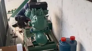 Irone channel cara seting posisi oil separator dan accumulator dengan kompresor