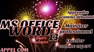 formation compl&egrave;te Microsoft Office Word 2013