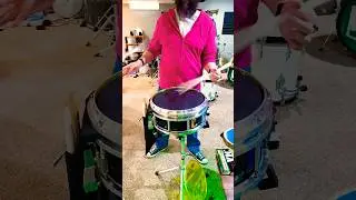 Pearl Maple Shell Marching Snare Drum Remo Mylar Head #drumline #marchingband #marchingsnare
