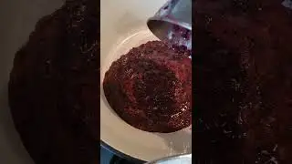 Canning blueberry Jam. #canning #food #farming #cooking