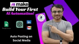 Учебник Make.com для начинающих | Автоматическая публикация в LinkedIn Instagram #aiautomation #a...