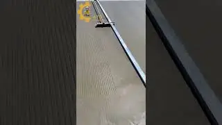 Episode-013: How to scratch concrete road finishing surface.#construction#technology#road#shorts