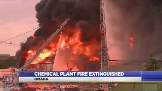 Chemical Plant Fire Extinguished In Omaha, NE