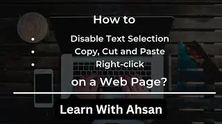 How to prevent user to copy paste the text on the website