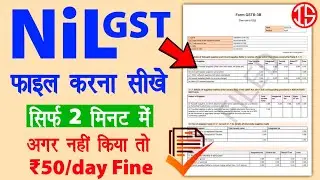New GST Nil Return filing | Nil GST return kaise bhare | Nil gst return filing | File Nil gst return