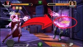 5-Star Scarlet Witch Rank Up & Gameplay!!
