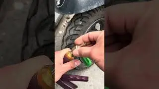 How to Repair Tubeless Tire Puncture #shorts #viralvideo