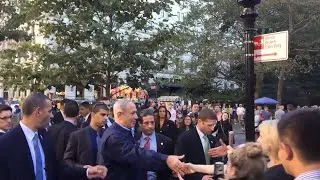 Премьер-министр Израиля Биньямин Биби Нетаньяху в Нью-Йорке во время Генеральной Ассамблеи ООН