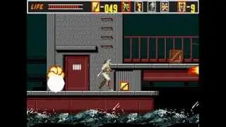 The Revenge of Shinobi (Ver. 1.03) Stage 8: Neo Zeed Marine Stronghold + Good Ending
