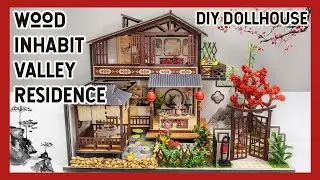 Wood Inhabit Valley Residence | DIY Miniature Dollhouse | Final Assembly