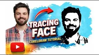 Tracing Face in CorelDRAW | Face Tracing Tutorial Step by Step