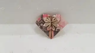Origami money Heart | origami money
