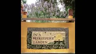 In a Beekeeper&rsquo;s Garden Crankie #handstitched #applique #bees #poem #crankies #sewing #analog