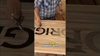 Woodworking, spray, sand, & shine! Made this custom table for @ORIGINUSA clothing. #customtable